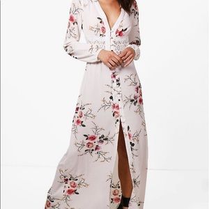 Boohoo maxi dress with slit